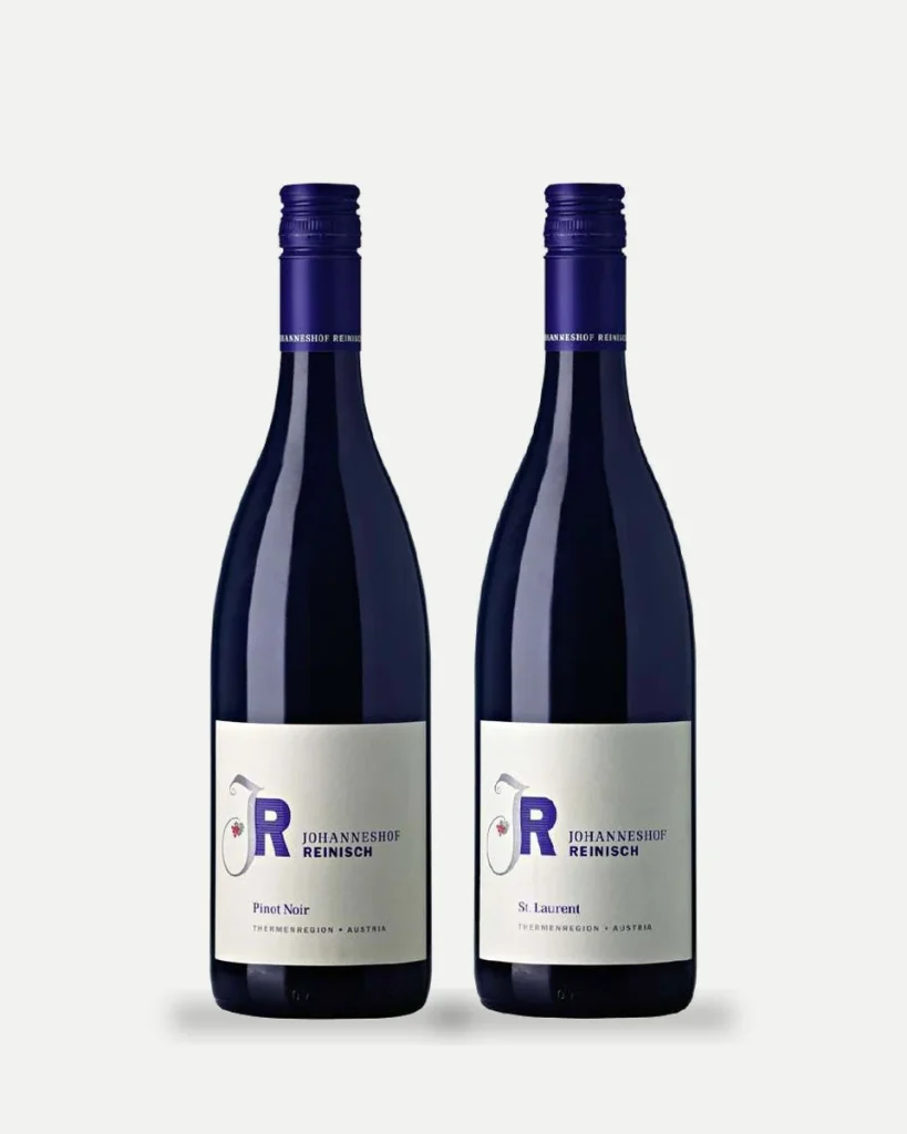 Botellas de los vinos de Johanneshof Reinisch