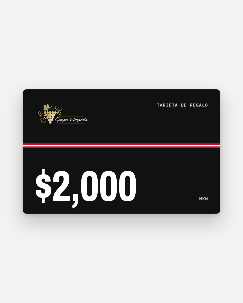Tarjeta de regalo de Grape & Imports de $2,000