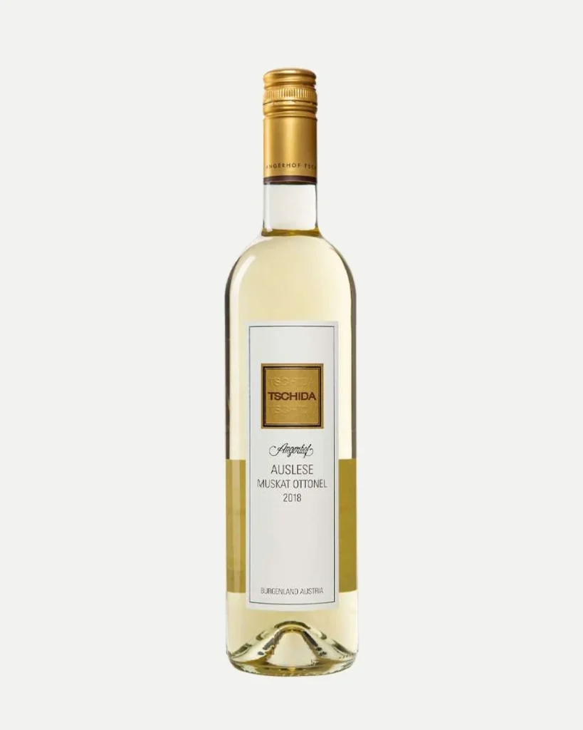 Botella de Tschida-Angerhof Muskat Ottonel Auslese
